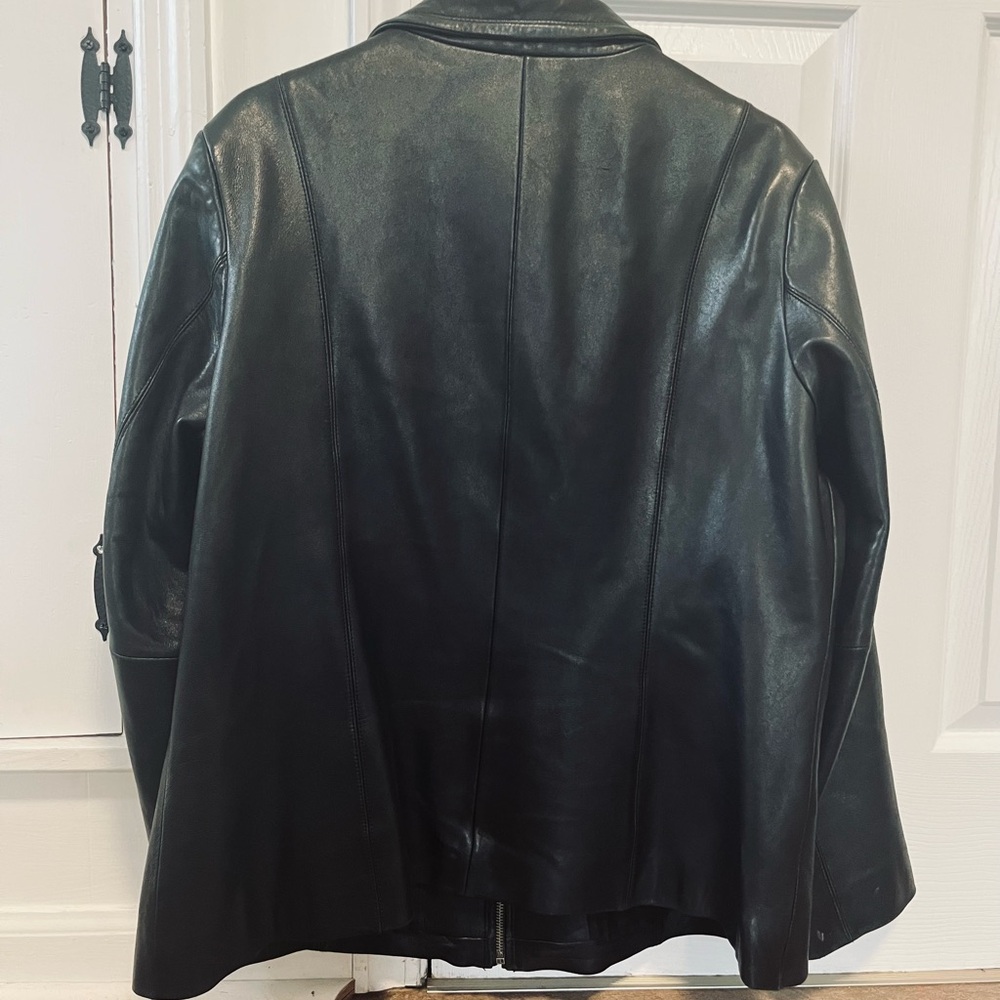 Preston & York Black Leather Jacket - Picture 2 of 4